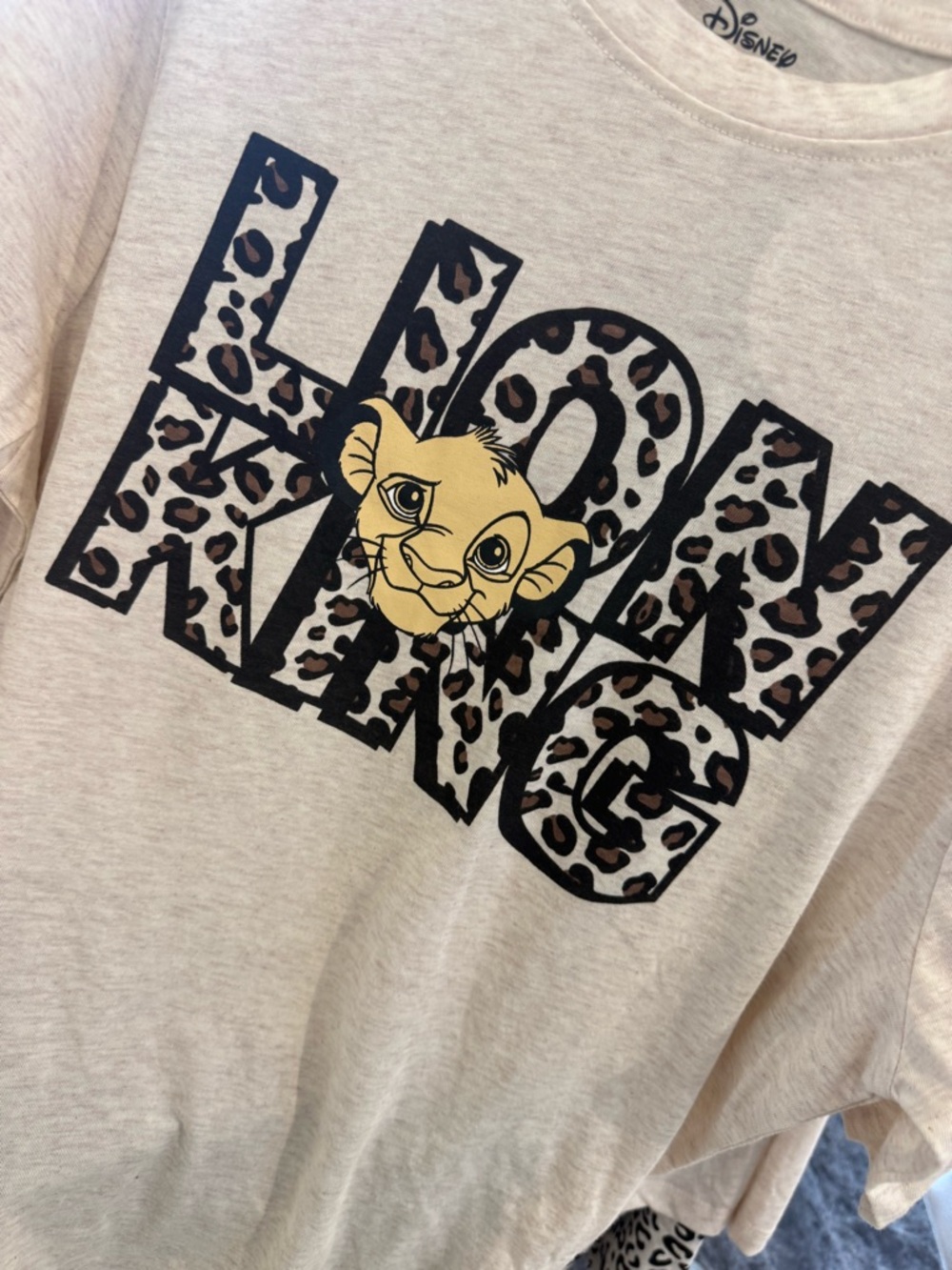 Lion King Disney pajama set with Leopard Print